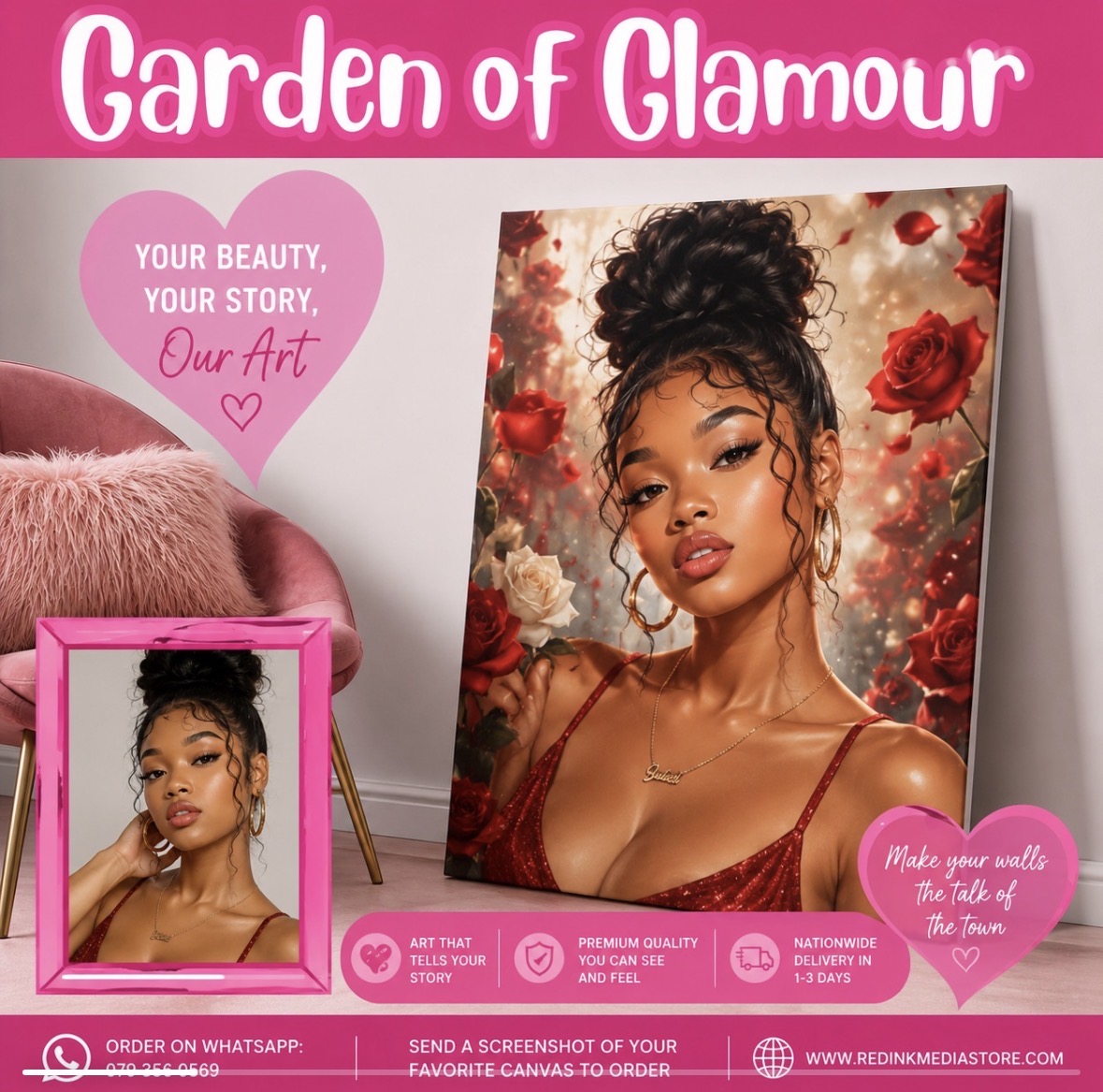 Garden of Glamour Canvas