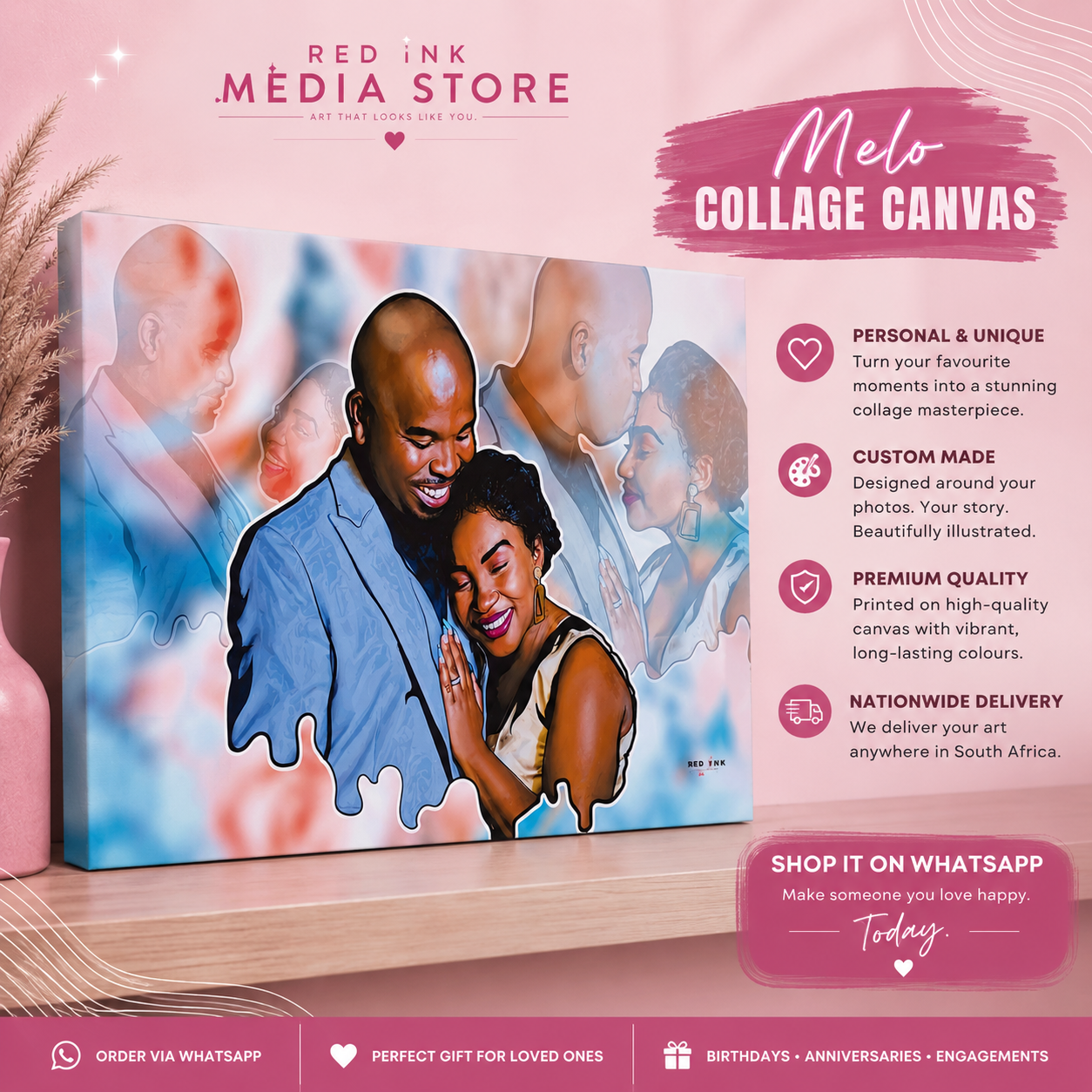 Melo Collage Canvas