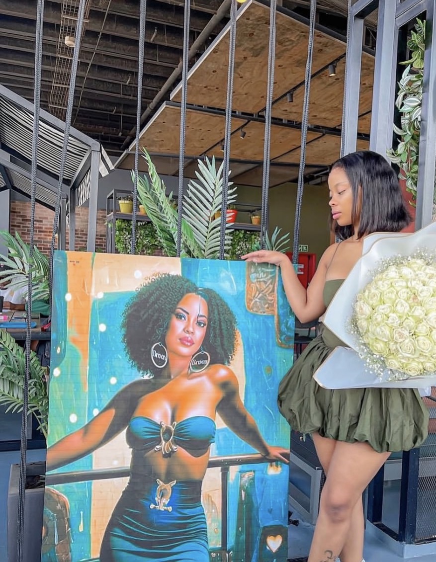 A Red Ink Media Store customer displaying personalised artwork